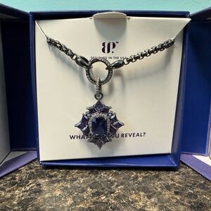 Bomb Party Siren Collection Deep Sea Whisper Pendant, Tanzanite Cubic Zirconia